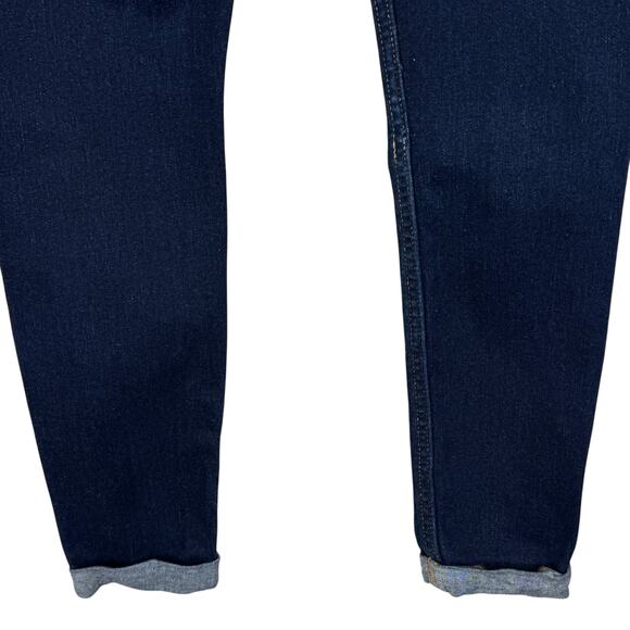 Hudson SZ 25 Harkin Super Skinny Crop Jeans Cuffed Stretch Low-Rise Whiskered - Picture 7 of 11